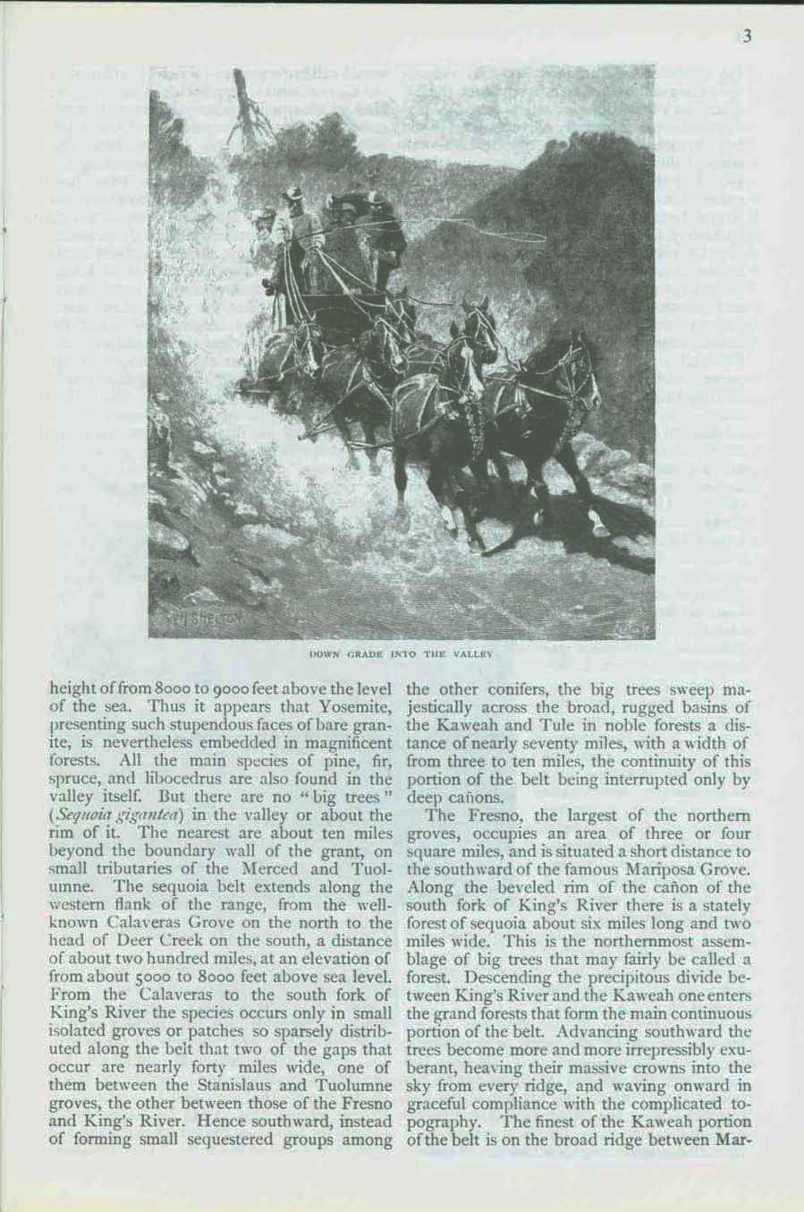 THE PROPOSED YOSEMITE NATIONAL PARK--treasures & features, 1890. vist0003c